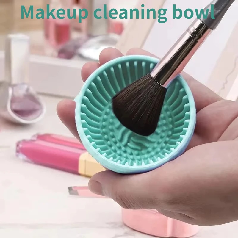 Beauty Home Makeup - Soft Silicone Makeup Brush Cleaner Bowl