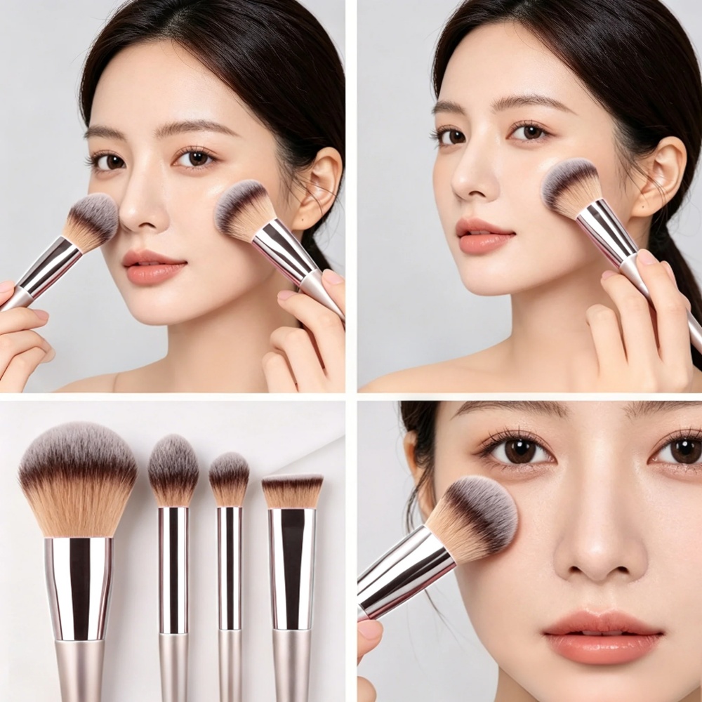 Beauty Makeup Tools Use - Premium 10Pcs Makeup Brushes Set Soft
