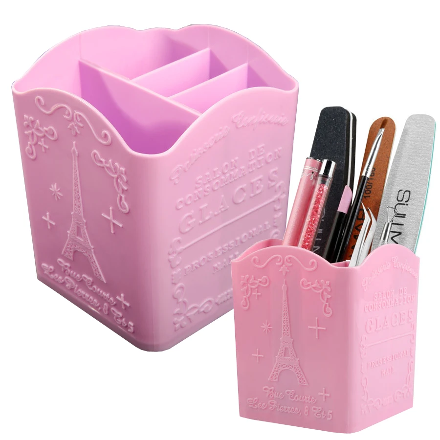 Beauty Home Makeup - 4-Compartment Nail Art Brush Holder, Storage