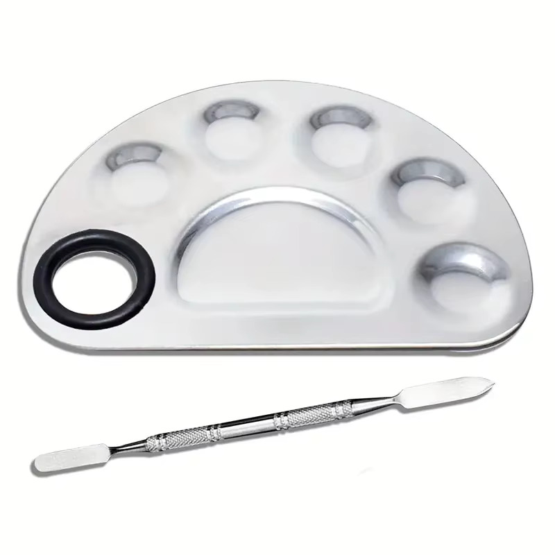 Beauty Makeup Eyeshadow - Stainless Steel Makeup Mixer Nail Art