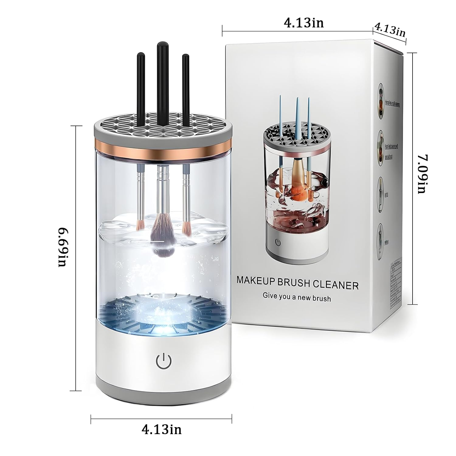 Beauty Makeup Tools Use - Automatic Electric Makeup Brush Cleaner for