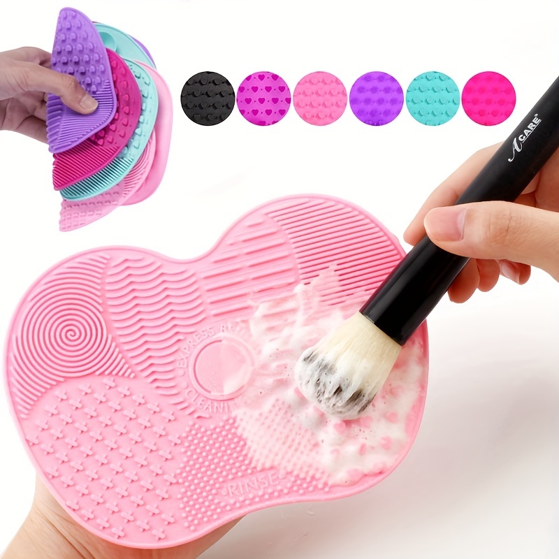 Beauty Home Makeup - 1Pc Silicone Apple-Shaped Makeup Brush Cleaner