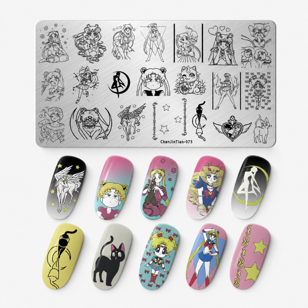 Sailor Moon Anime Nail Stampin - đánh giá và giá Nail Art Stamping Kit