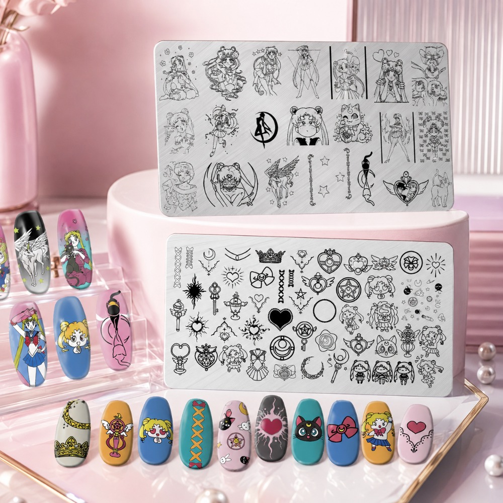 Sailor Moon Anime Nail Stampin - đánh giá và giá Nail Art Stamping Kit