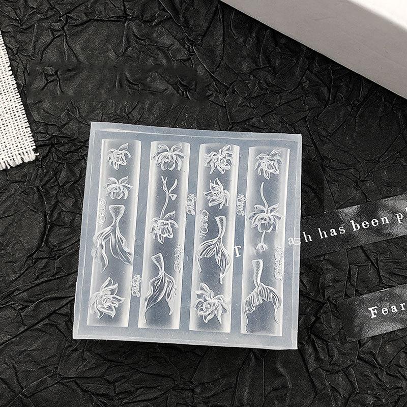 ✨ 3D Silicone Nail Mold Ocean  - đánh giá và giá Nail Art Stamping Kit
