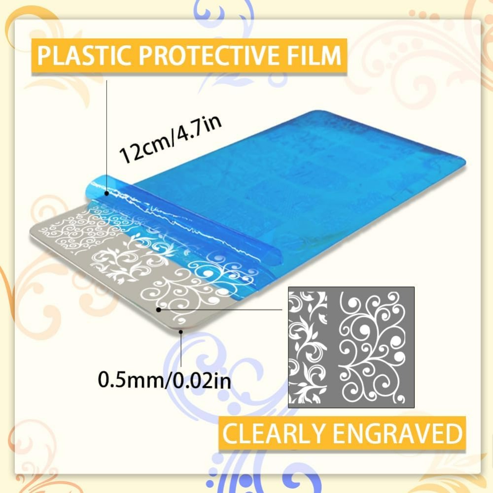 3pcs Swirl Pattern Nail Art Te - đánh giá và giá Nail Art Stamping Kit