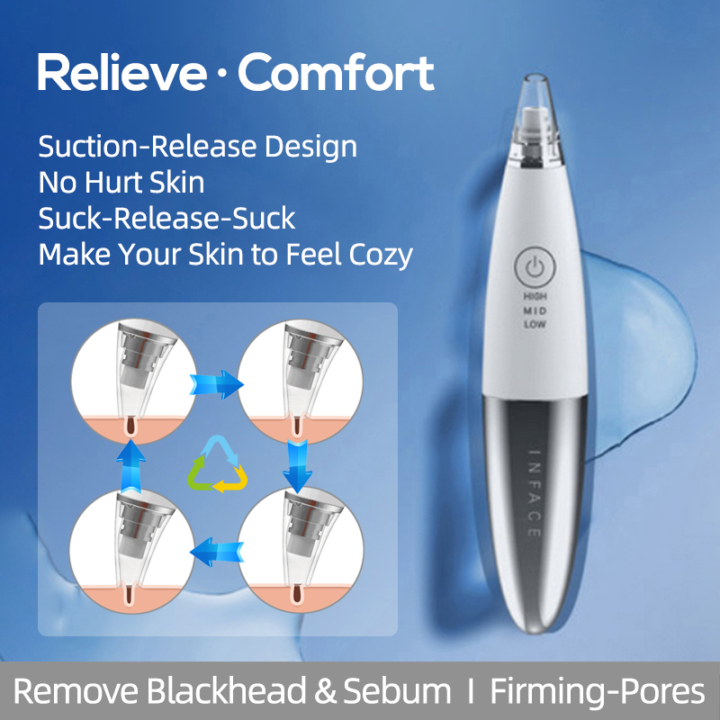 Inface Blackhead Remover Vacuu - đánh giá và giá Pore Vacuum