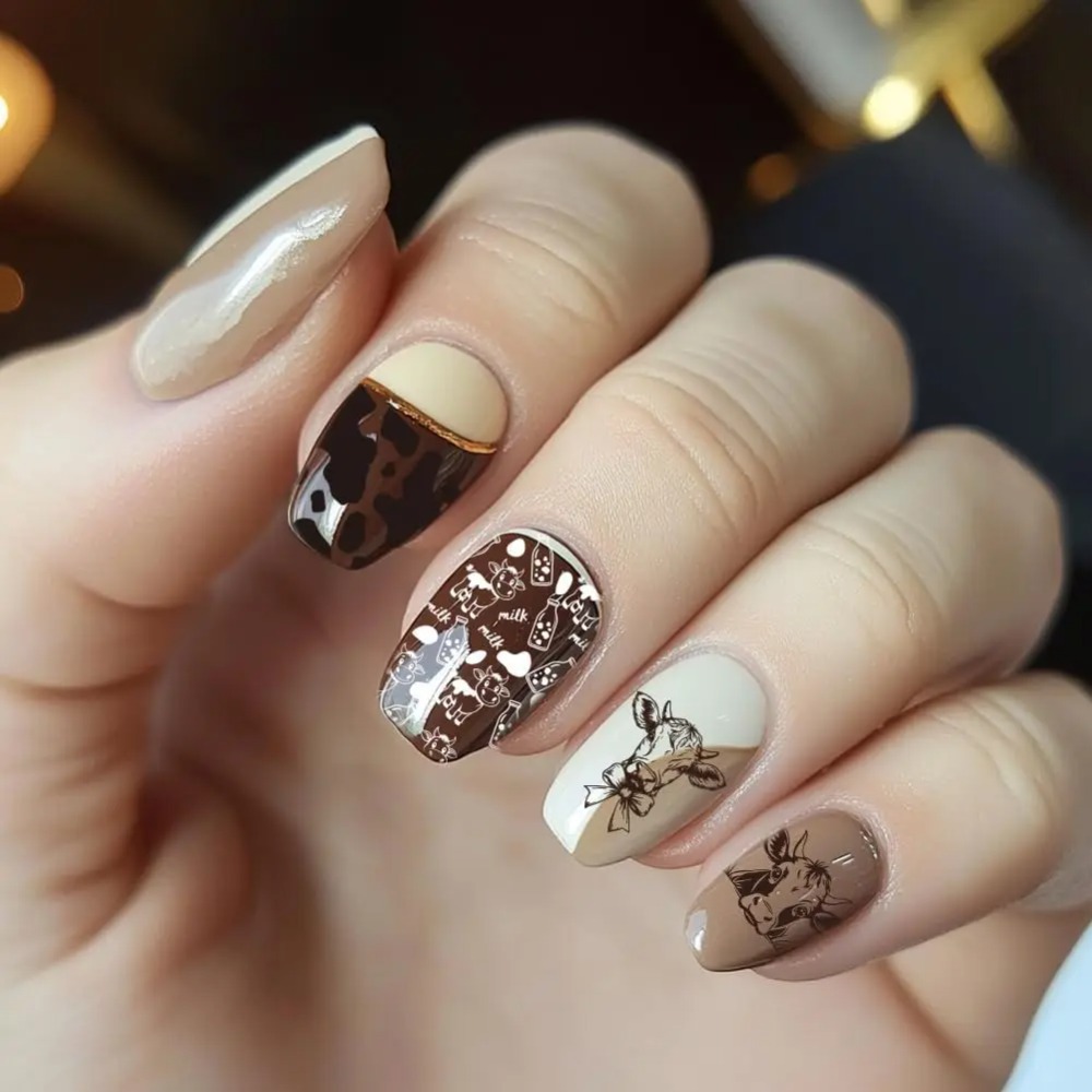 3pcs Cow-Theme Nail Stamping P - đánh giá và giá Nail Art Stamping Kit