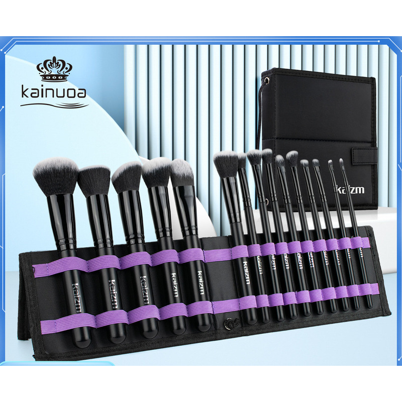 15-Piece Black Makeup Brush Se - đánh giá và giá Your Beauty Makeup