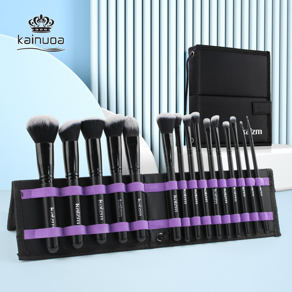 15-Piece Black Makeup Brush Se - đánh giá và giá Your Beauty Makeup