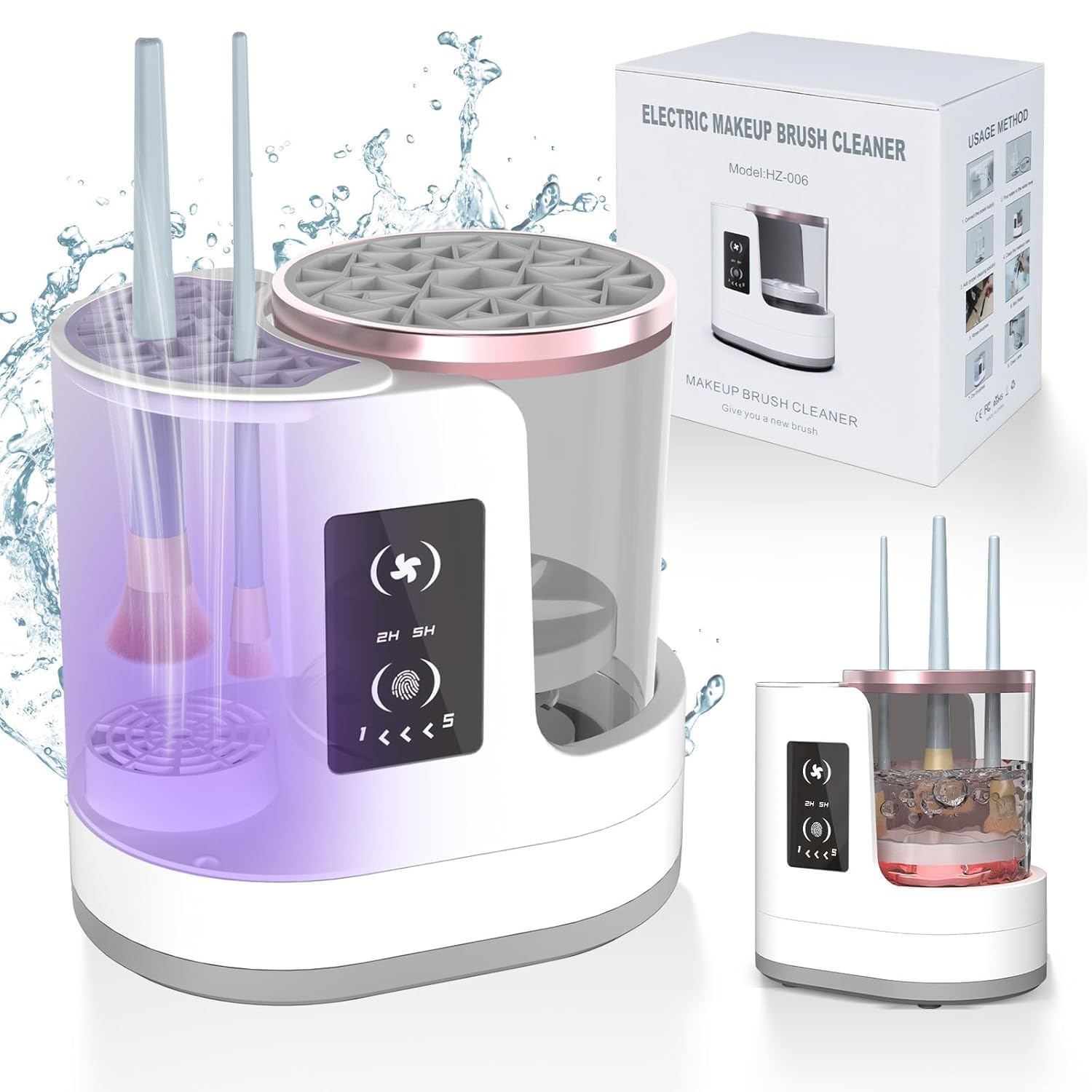 Automatic Rotating Makeup Brus - đánh giá và giá Beauty Home Makeup