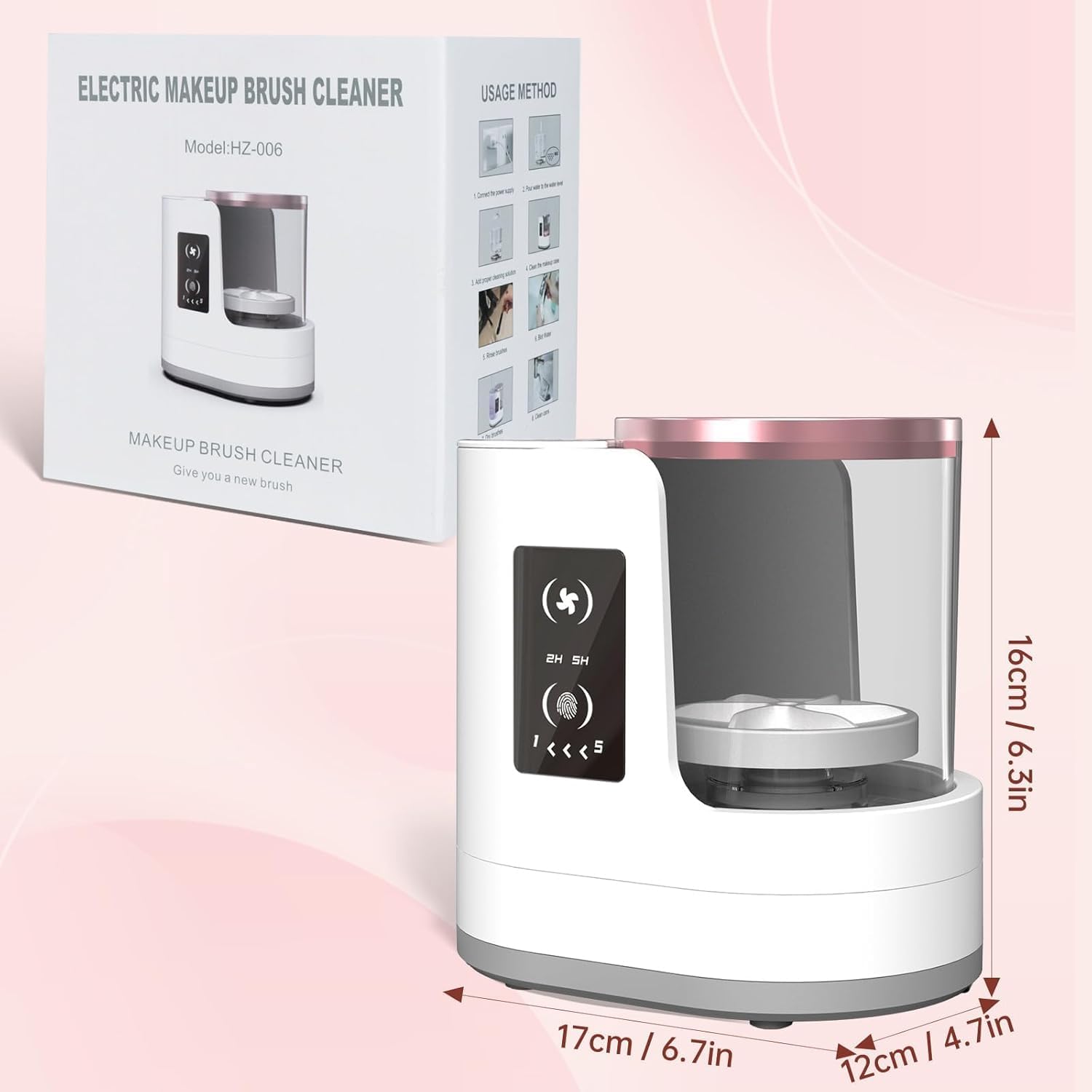 Automatic Rotating Makeup Brus - đánh giá và giá Beauty Home Makeup