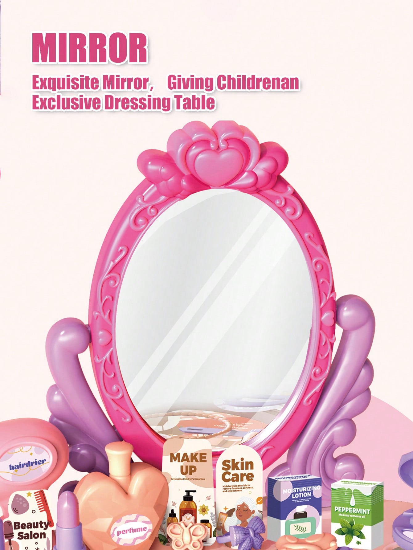 Kids Princess Vanity Dressing  - đánh giá và giá Beauty Makeup Kit For Kids