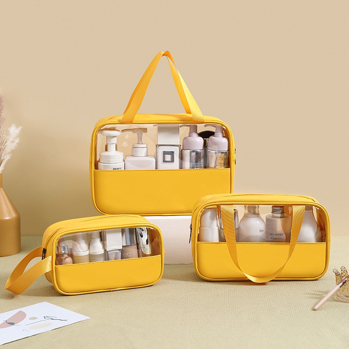 3Pcs/Set Cosmetic Bag  Organiz - đánh giá và giá Your Beauty Makeup