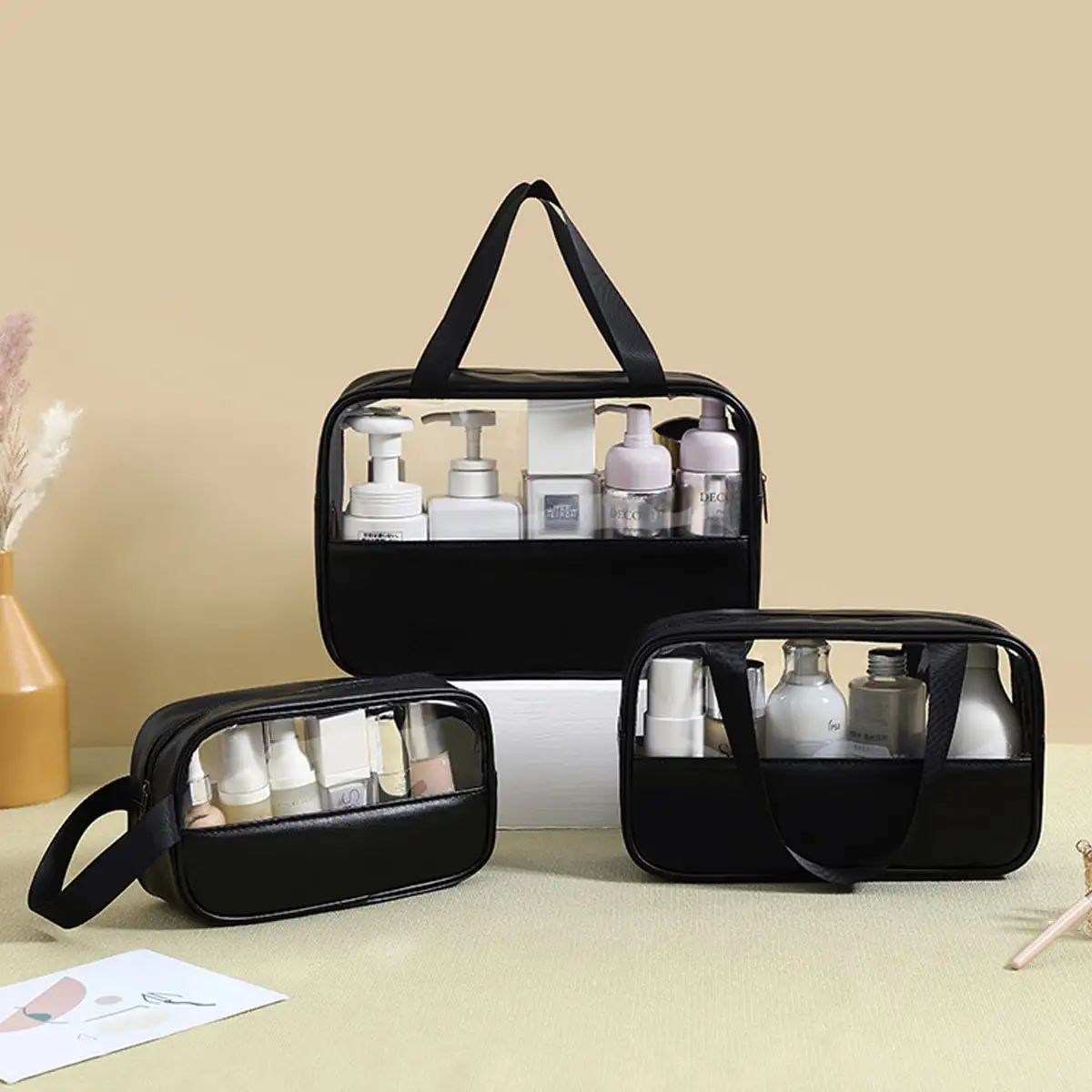 3Pcs/Set Cosmetic Bag  Organiz - đánh giá và giá Your Beauty Makeup