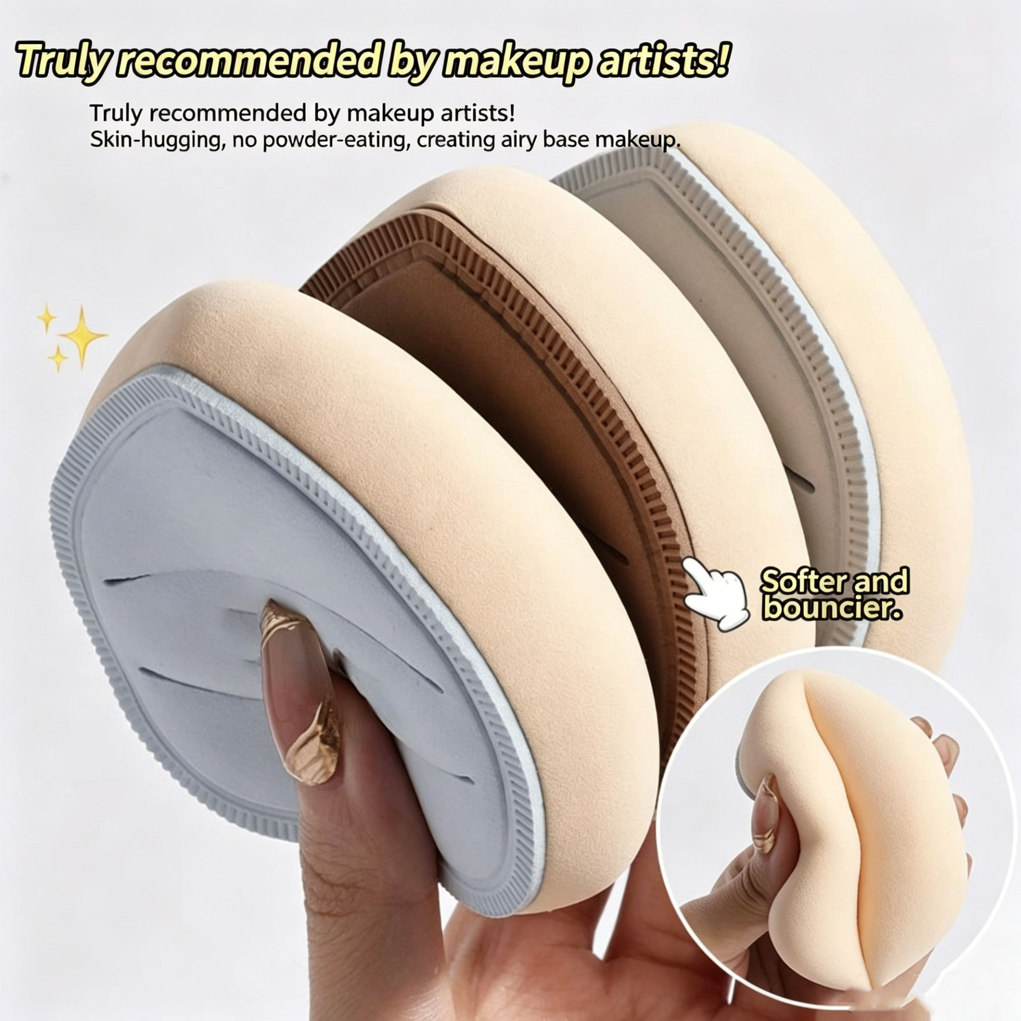 1Pcs Super Thick Cosmetics Puf - đánh giá và giá Beauty Makeup Tools Use