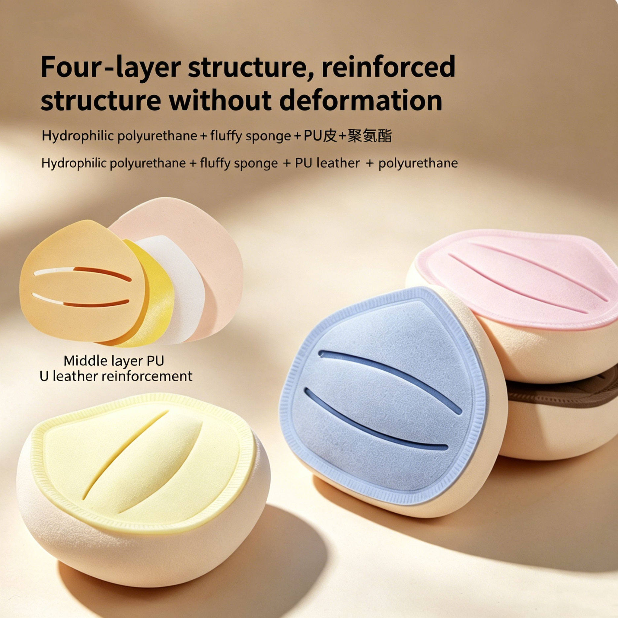 1Pcs Super Thick Cosmetics Puf - đánh giá và giá Beauty Makeup Tools Use