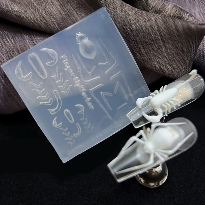 3D Spider Scorpion Silicone Na - đánh giá và giá Nail Art Stamping Kit