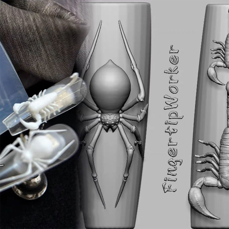 3D Spider Scorpion Silicone Na - đánh giá và giá Nail Art Stamping Kit