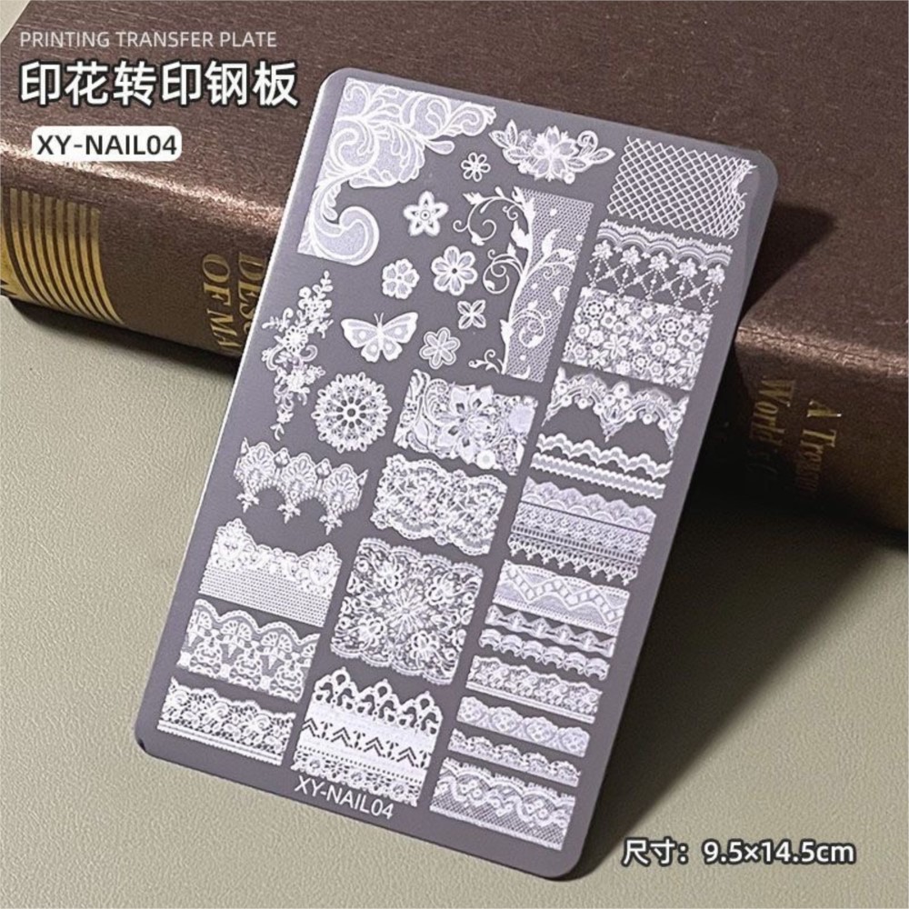 9*15cm 3D Lace Butterfly Nail  - đánh giá và giá Nail Art Stamping Kit