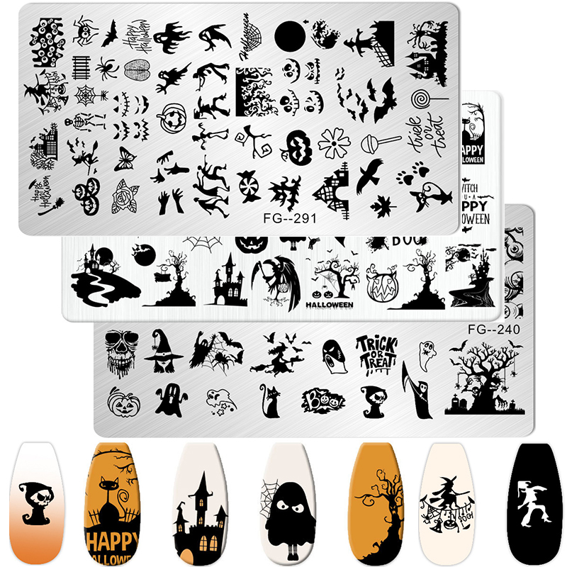 Cartoon Halloween Nail Art Sta - đánh giá và giá Nail Art Stamping Kit