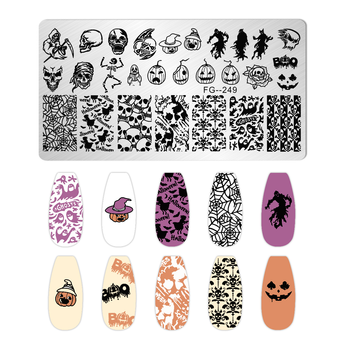 Cartoon Halloween Nail Art Sta - đánh giá và giá Nail Art Stamping Kit