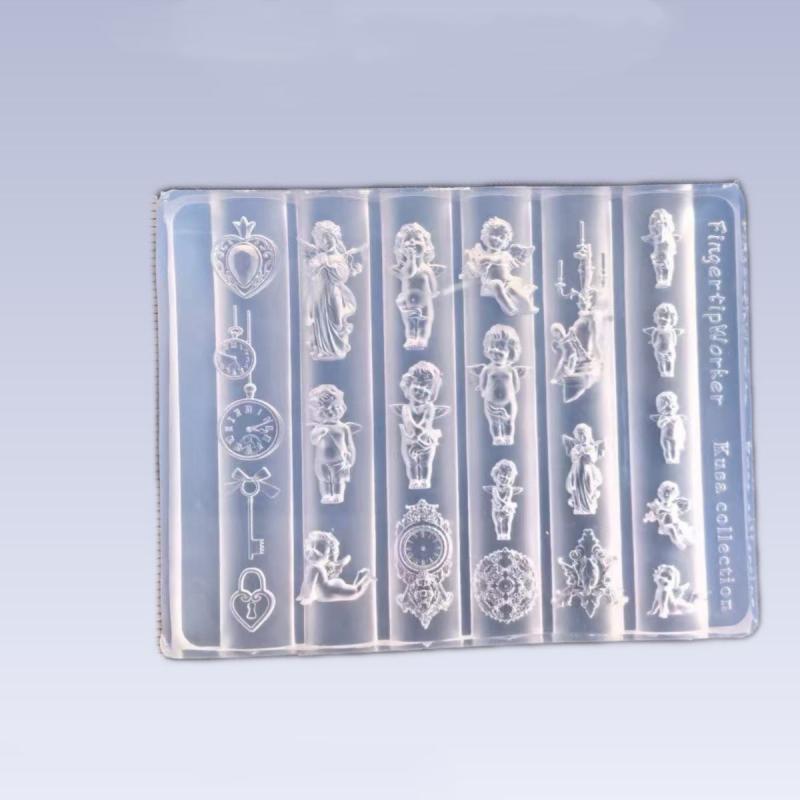 New Angel Clock 3D Silicone Na - đánh giá và giá Nail Art Stamping Kit