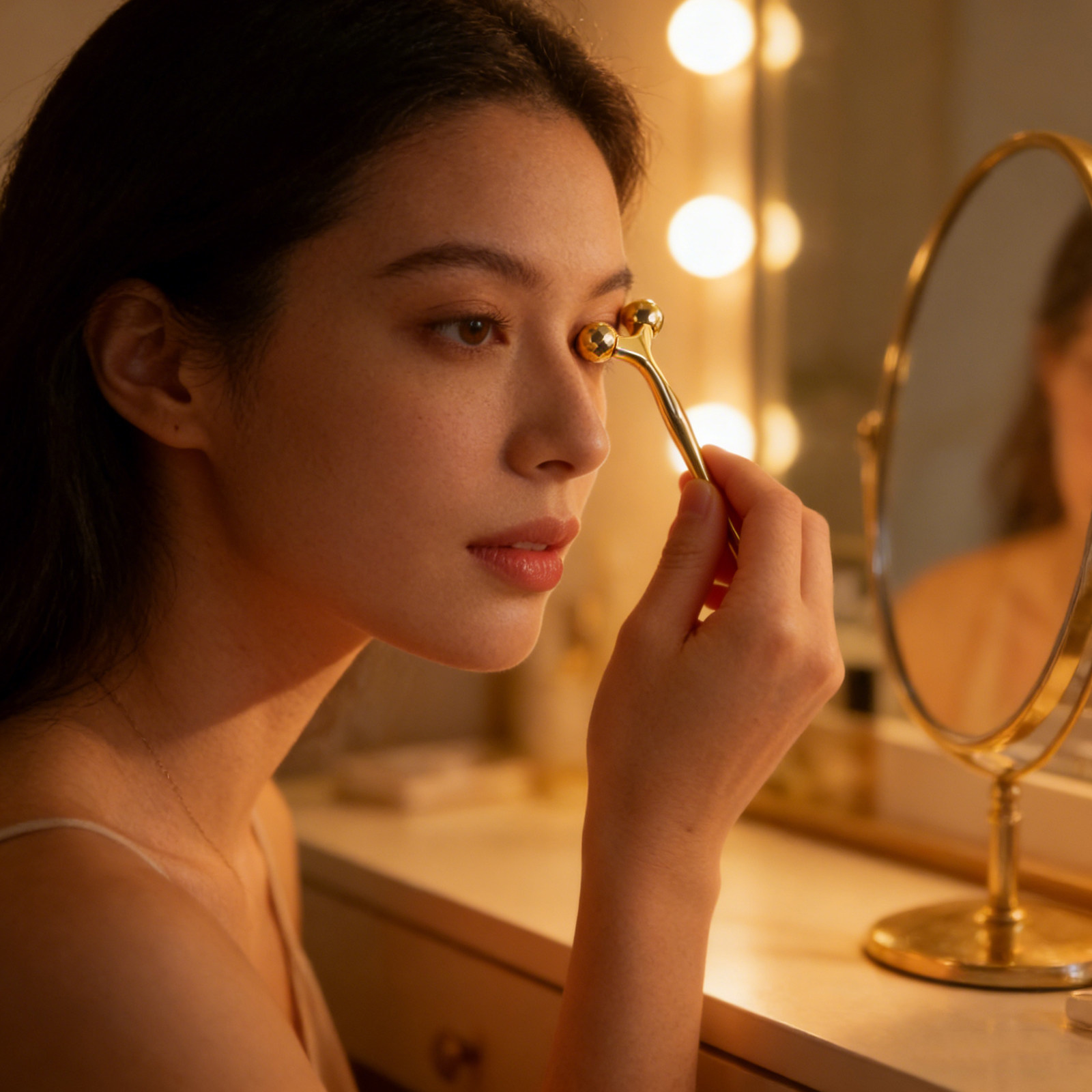 Facial Roller Dual-Ended Metal - đánh giá và giá Face Massager