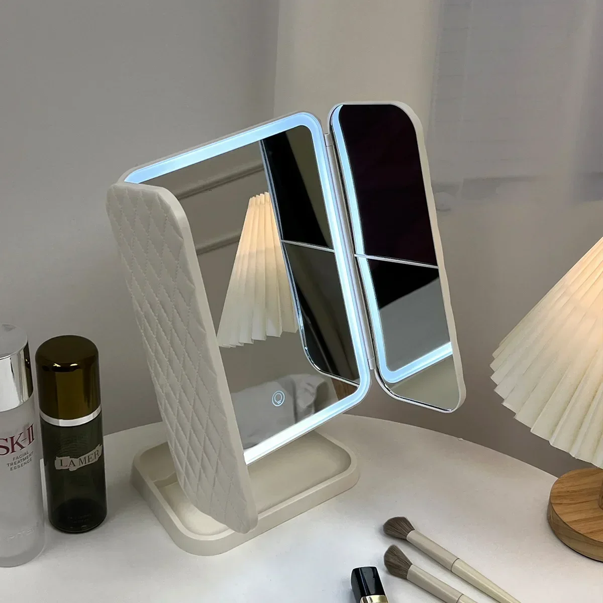 Trifold Makeup Mirror LED Ligh - đánh giá và giá Your Beauty Makeup